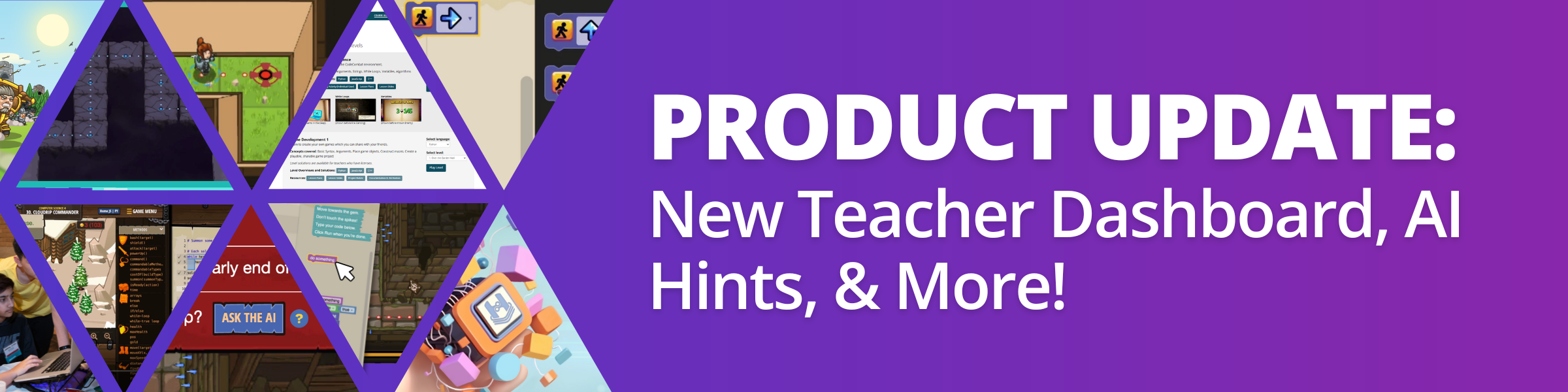 Product Update: New Teacher Dashboard, AI Hints, & More!