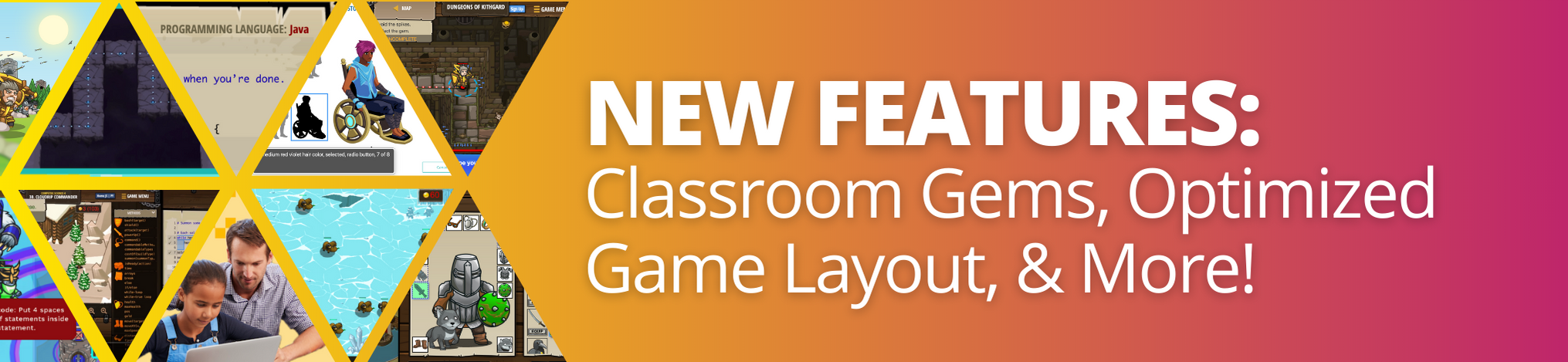 New Features: Classroom Gems, Optimized Game Layout, & More!