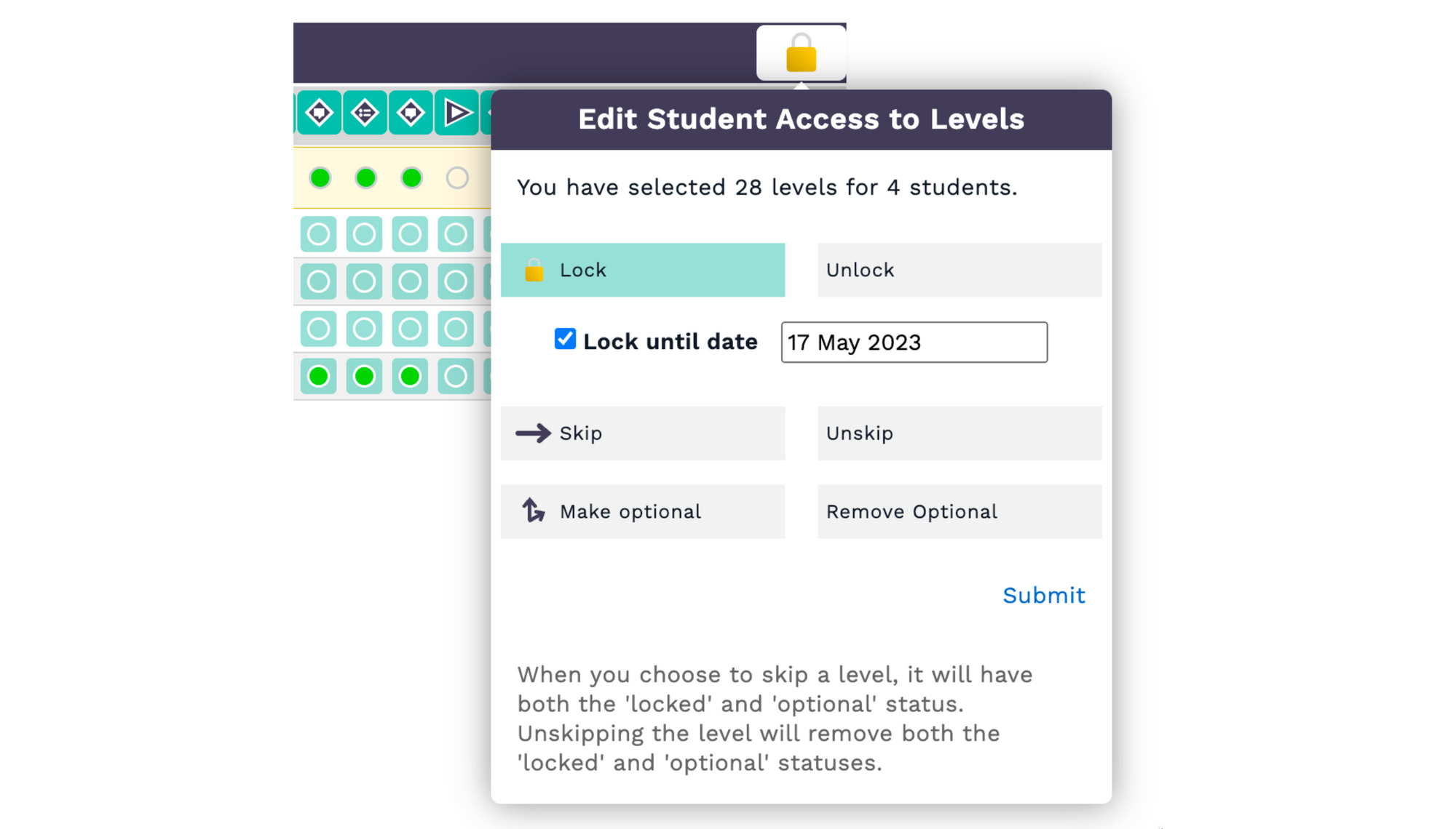 Level Access Control UI