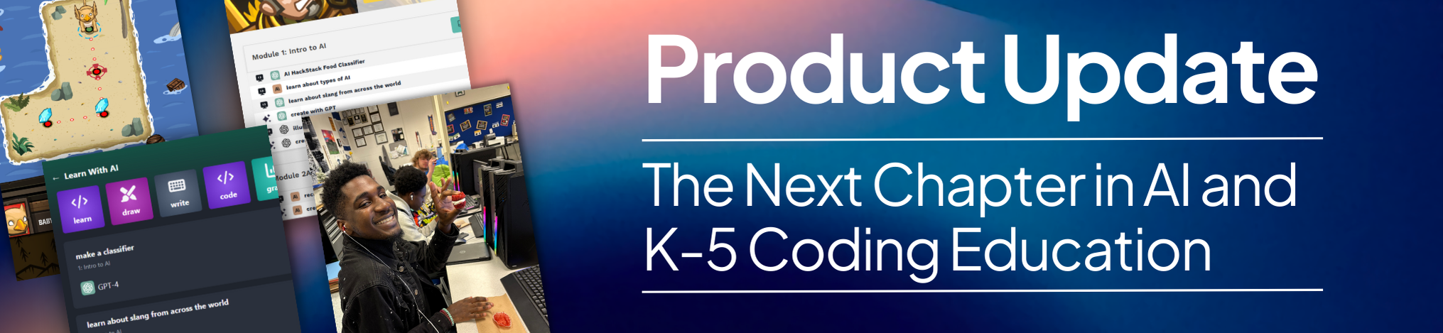 Product Update: The Next Chapter in AI and K-5 Coding Education